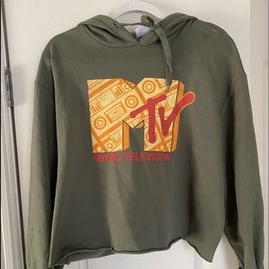 mtv cropped shirt/hoodie